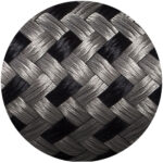 colour circle gray-black textile strands