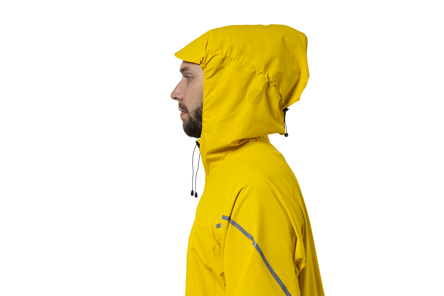 raijn men sunflower yellow mit aufgesetzter Kapuze