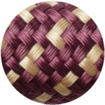 colour circle burgundy red with gold textile strands