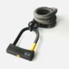 D-lock Bügelschloss mit Textilseil in Länge L und Farbe electric grey