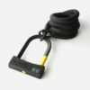 D-lock Bügelschloss mit Textilseil in Länge L und Farbe onyx black