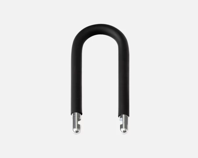 Bügelverlängerung für U–lock mit schwarzer Kunststoffummantelung