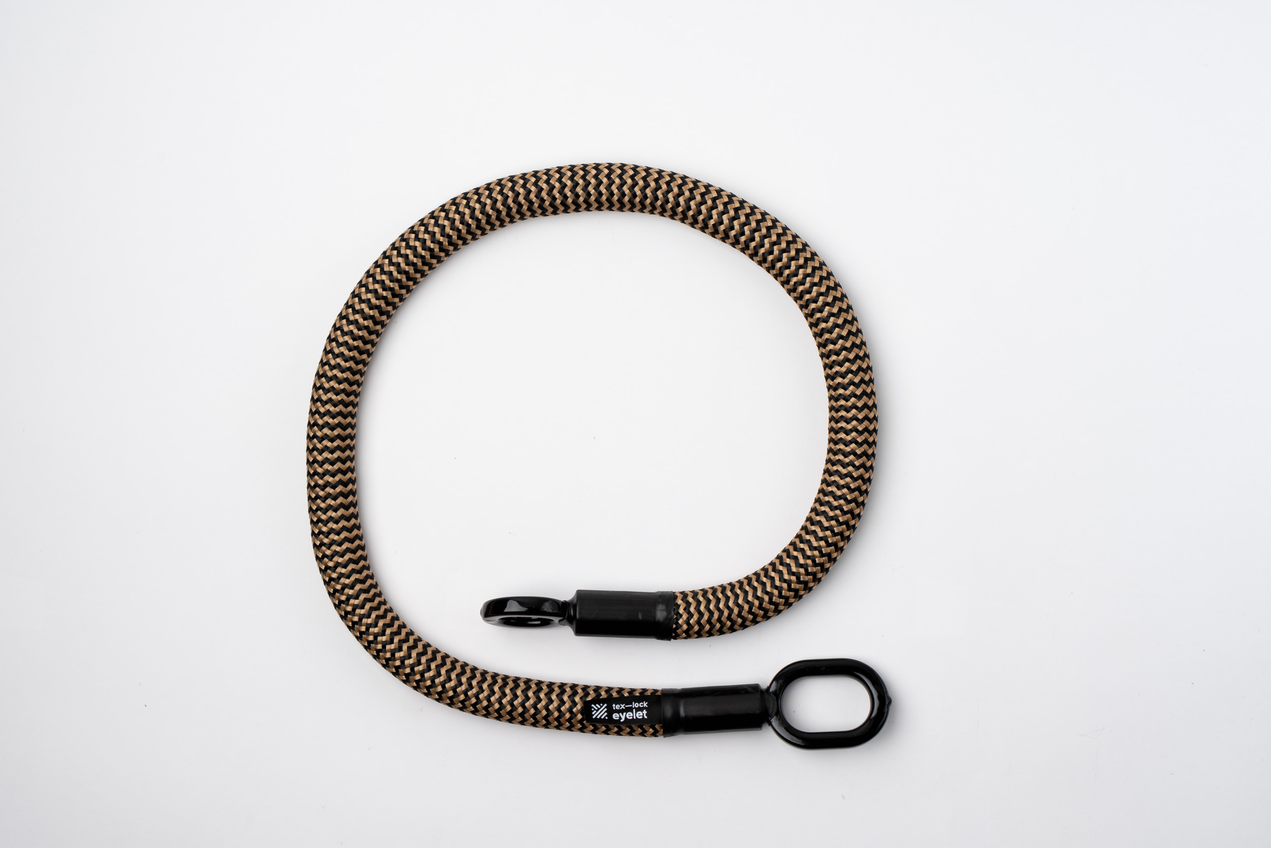 zwart-goud eyelet touw textielslot Leveringsomvang