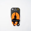 orangenes texlock eyelet Seil Textilschloss in Verpackung