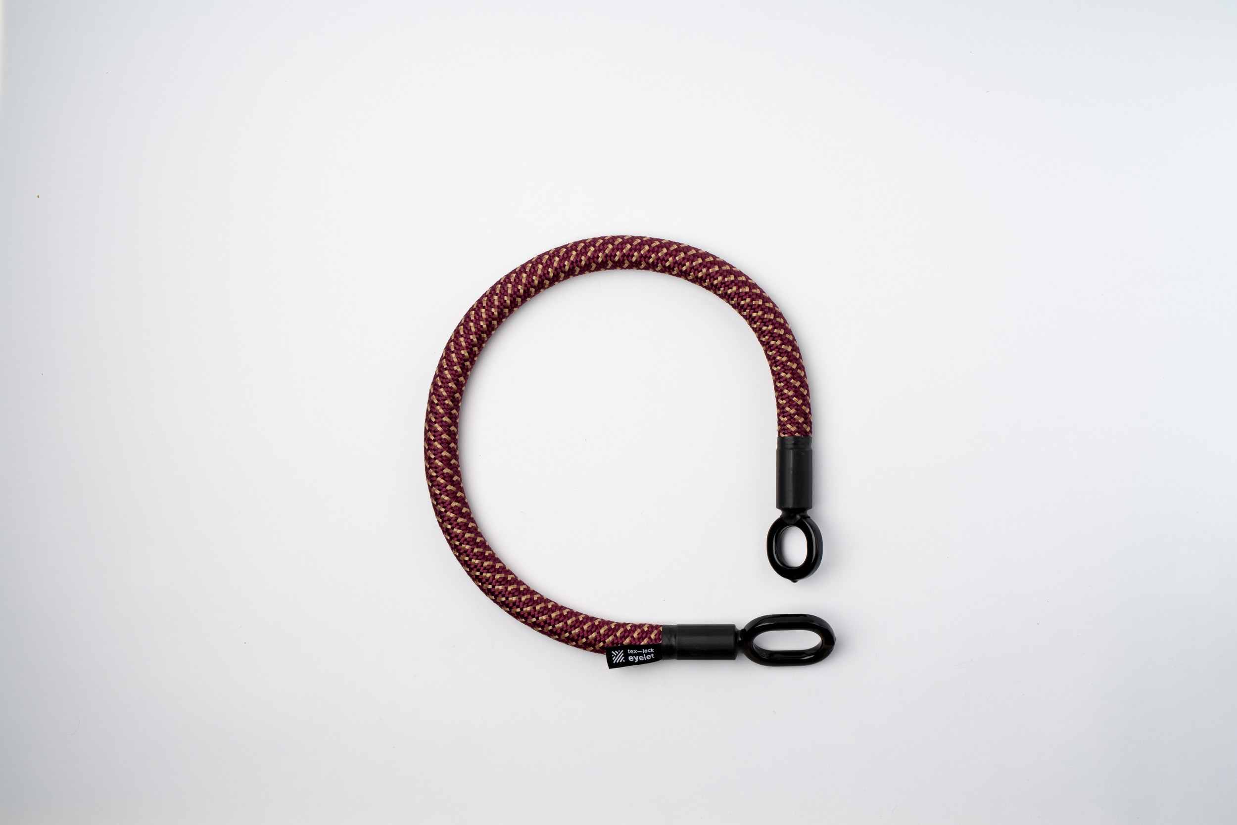 rot-goldenes texlock eyelet Seil Textilschloss Lieferumfang