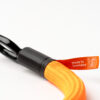 orangenes texlock eyelet Set Textilschloss mit ART Sicherheitszertifikat auf Webetikett