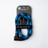 schwarz-blaues texlock orbit Textilschloss in Verpackung