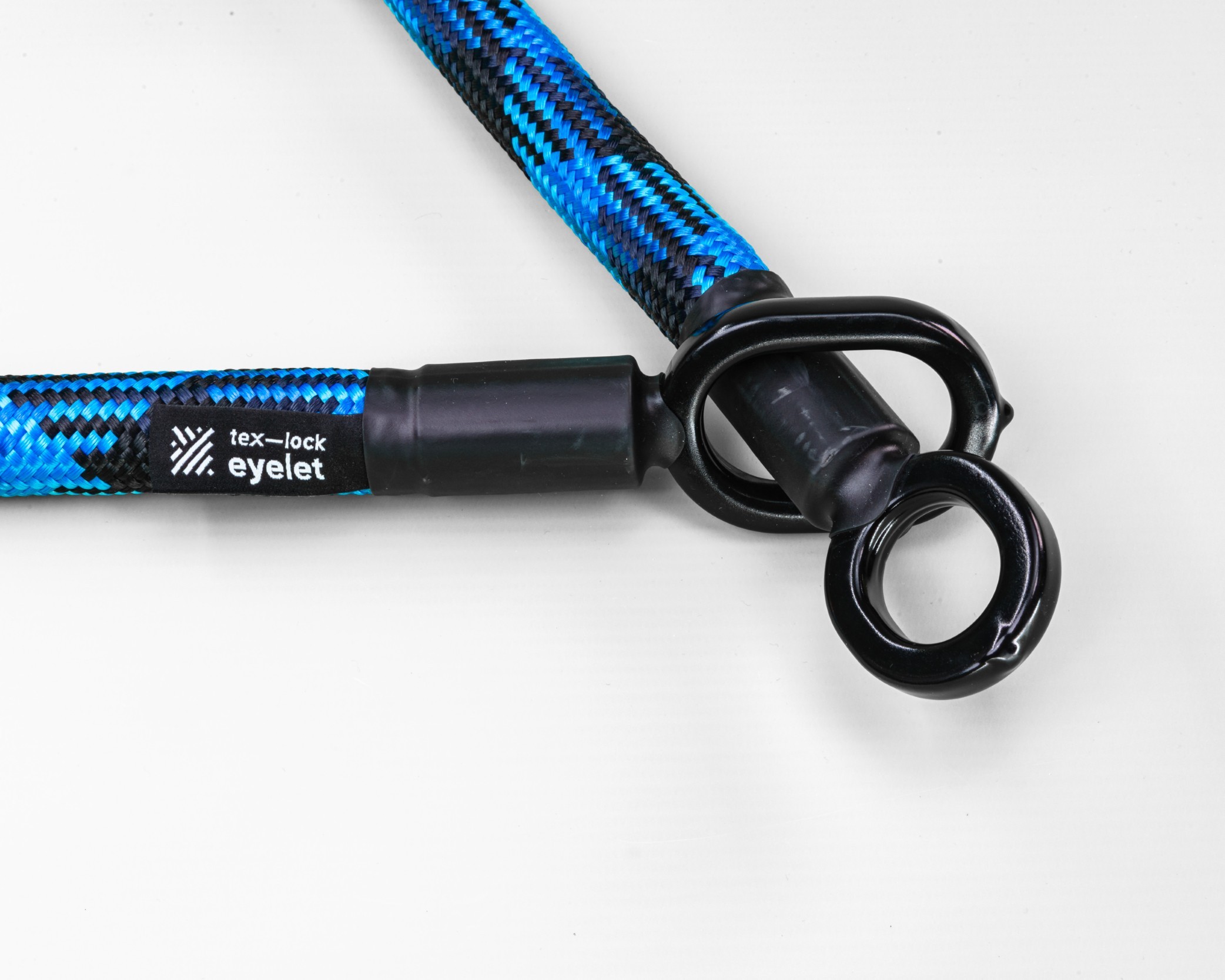 black-blue texlock eyelet rope textile lock with two eyelets