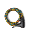 colourful texlock orbit bicycle lock with lockpicking secure lock body, in 100 cm length, in colour variant Bauhaus Dessau, flexibly wound together