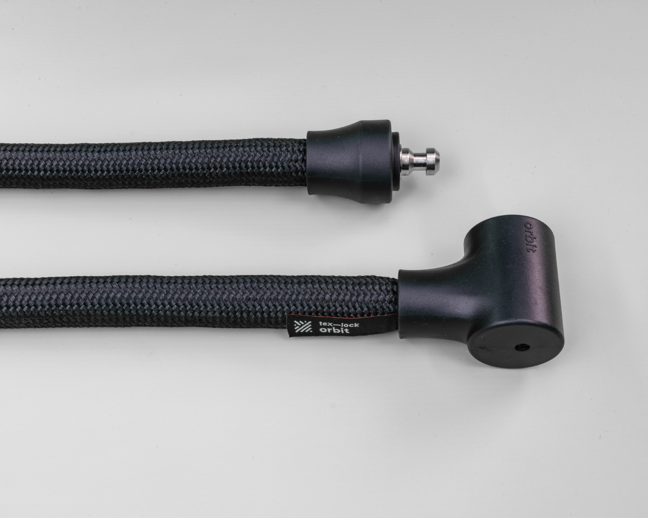 Black texlock orbit textile lock with lock body