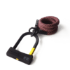 red-gold texlock eyelet Set Textile lock rolled up with shackle lock