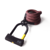 red-gold texlock eyelet Set Textile lock rolled up with shackle lock